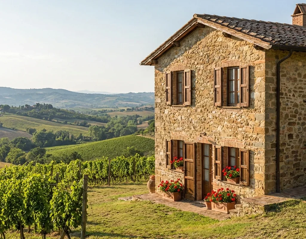 בית אבן כפרי באיטליה